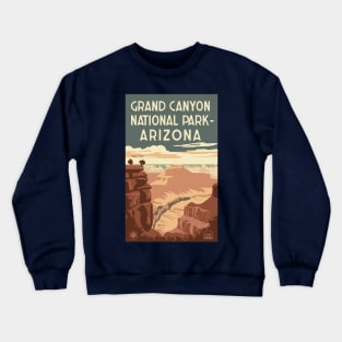 A Vintage Travel Art of the Grand Canyon National Park - Arizona - US Crewneck Sweatshirt